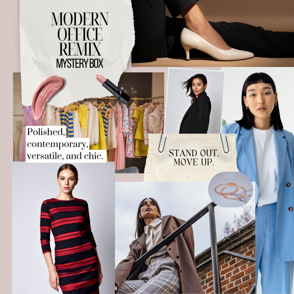 Modern Office Remix Mystery Box | 3 Women's Clothing Pieces | Dress & Pants